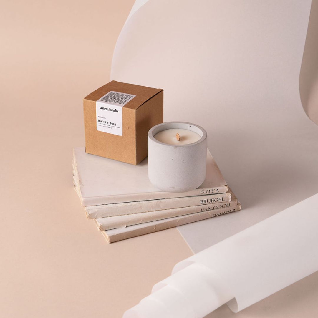 Kerze Natur pur