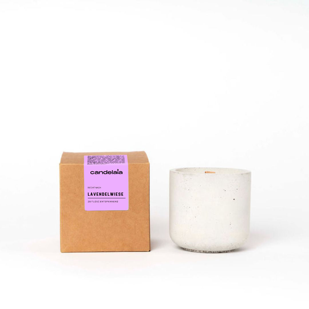 Duftkerze Lavendelwiese
