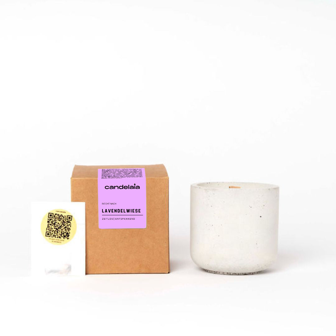 Duftkerze Lavendelwiese