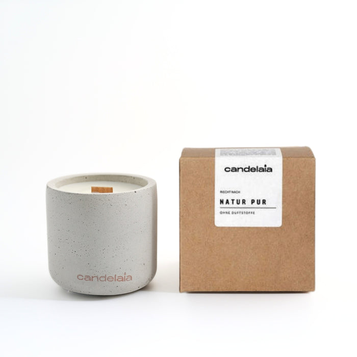 Kerze Natur pur