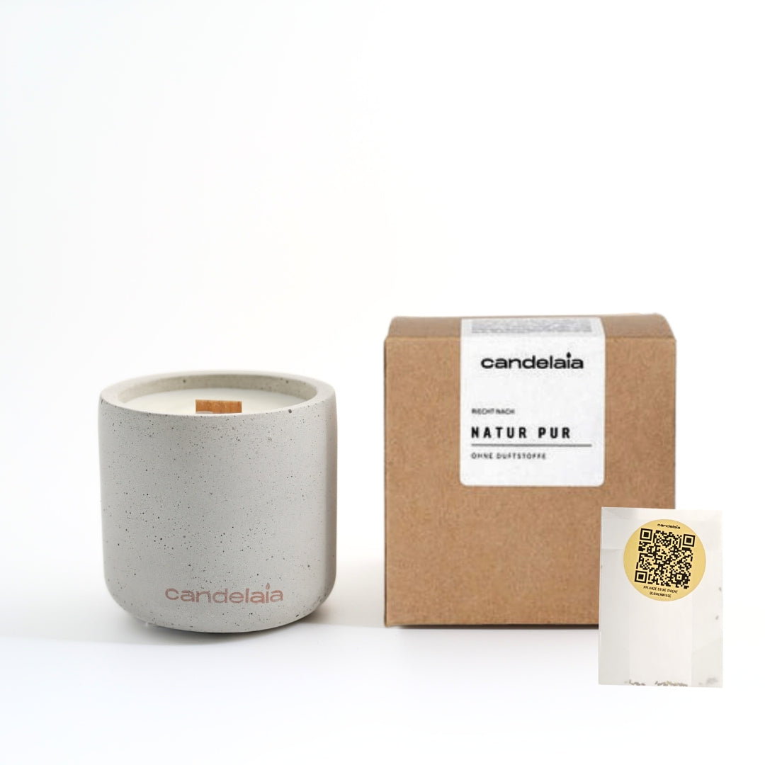 Kerze Natur pur